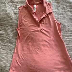 Kyodan Coral Sleeveless Collared Blouse